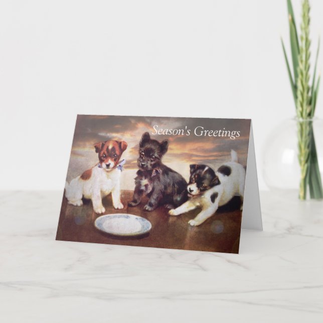 Three Friends Greetings Card Feiertagskarte (Vorderseite)