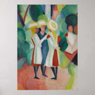 "Three Girls" Art Poster