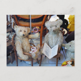 Three Happy Teddy Bears Postkarte