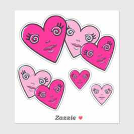 Three Hearts  Aufkleber