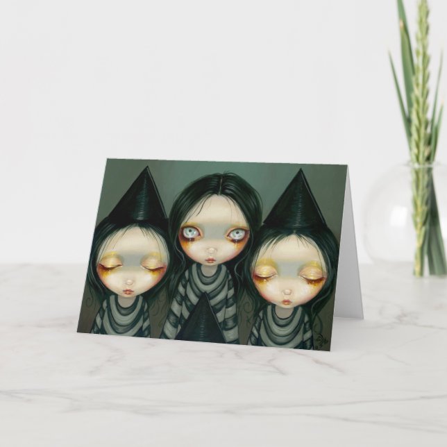 "Three Hexy Sisters" Grußkarte Karte (Vorderseite)
