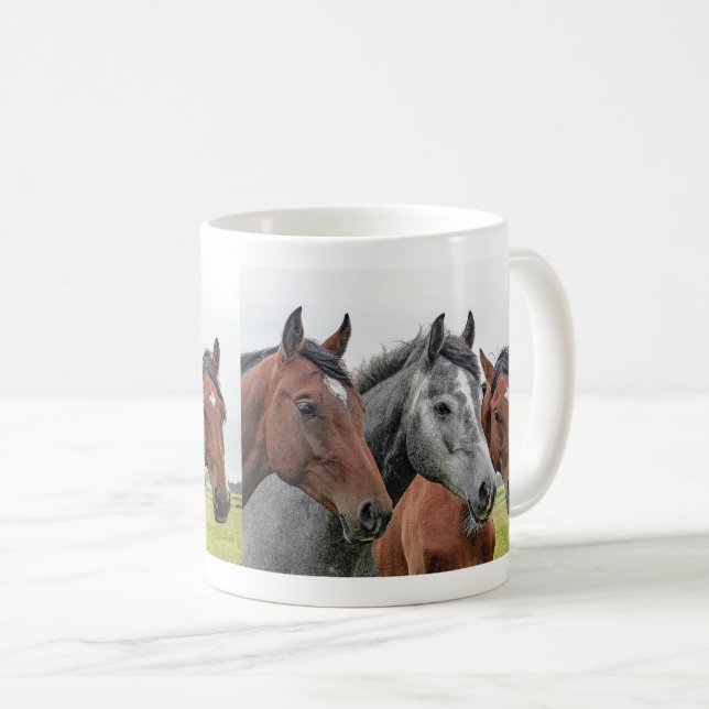 Three horse kaffeetasse (VorderseiteRechts)