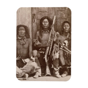 Three Indian Braves, Fotograf von der Royal Eng Magnet
