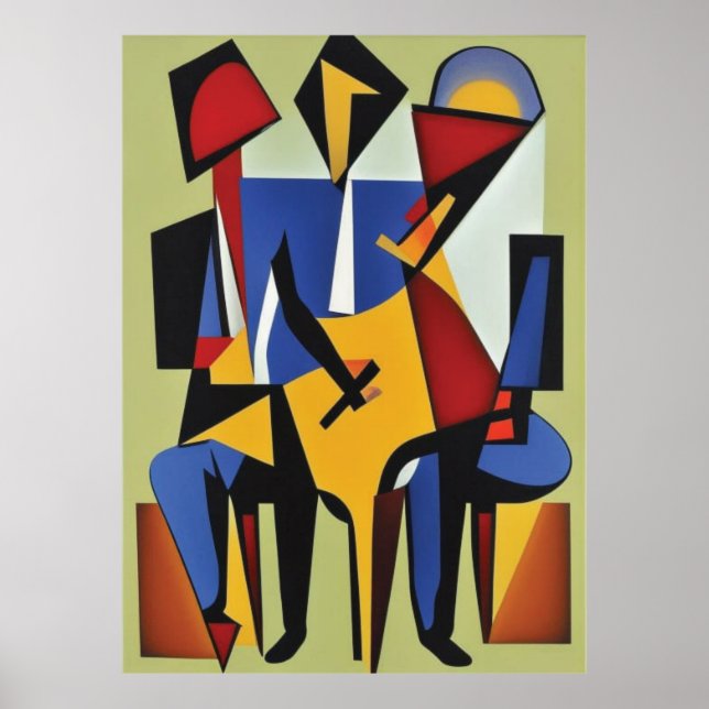 Three Jazz Musicians Poster (Vorne)