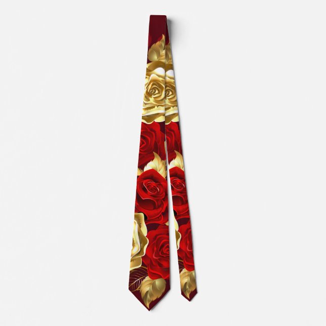 Three Jewelry Roses Krawatte (Vorderseite)