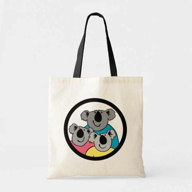 Three Koala Bears Tote Bag Tragetasche (Vorne)