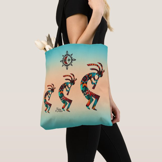 Three Kokopelli Tote Bag Tasche (Von Nahem)