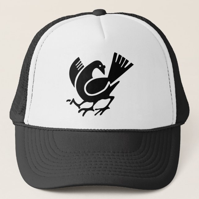 Three Legged Crow Truckerkappe (Vorderseite)