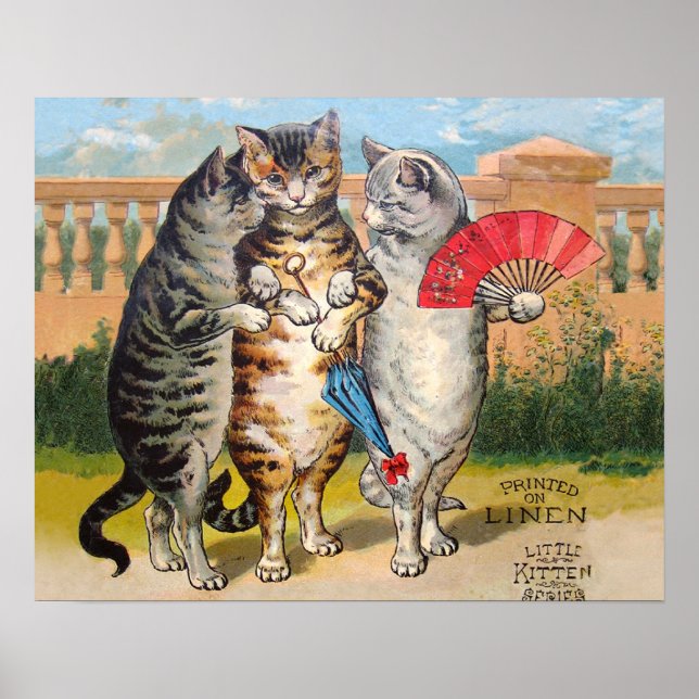 Three Little Kittens Mutter Gänsevorführung Poster (Vorne)