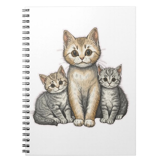 Three Little Kittens Notizblock (Vorderseite)