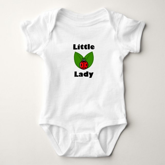Three Little Ladybugs - Baby Jersey Bodysuit Strampler (Vorderseite)