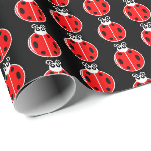 Three Little Ladybugs - Matte Wrapping Paper Geschenkpapier