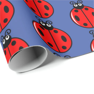 Three Little Ladybugs - Matte Wrapping Paper Geschenkpapier