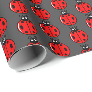 Three Little Ladybugs - Matte Wrapping Paper Geschenkpapier