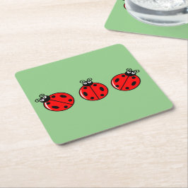 Three Little Ladybugs - Paper Untersetzer