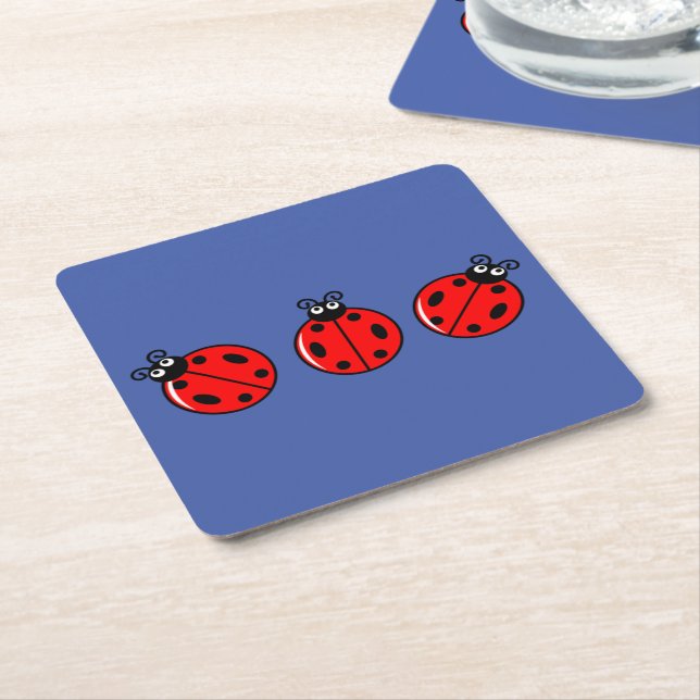 Three Little Ladybugs - Paper Untersetzer (angewinkelt)