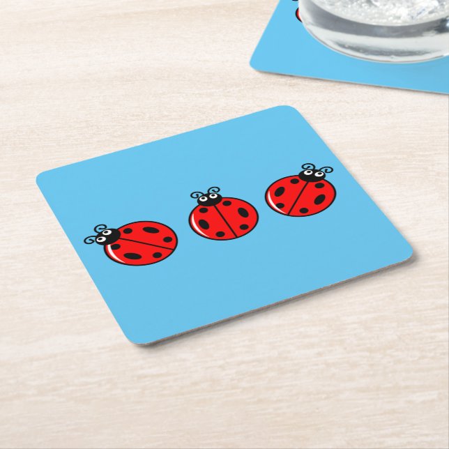 Three Little Ladybugs - Paper Untersetzer (angewinkelt)