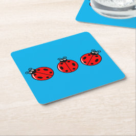 Three Little Ladybugs - Paper Untersetzer
