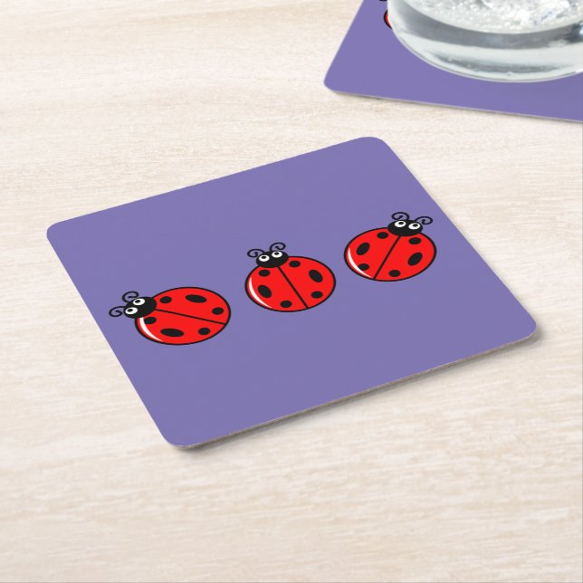 Three Little Ladybugs - Paper Untersetzer (angewinkelt)
