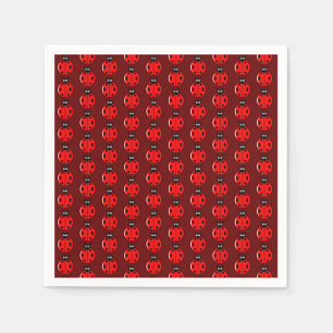 Three Little Ladybugs - Standard Cocktail Serviette