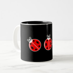 Three Little Ladybugs - Zwei-Tone-Tasse Zweifarbige Tasse