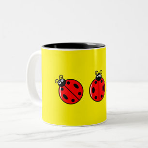 Three Little Ladybugs - Zwei-Tone-Tasse Zweifarbige Tasse