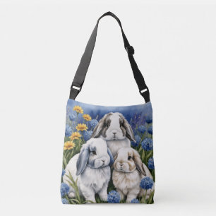 Three Little Lop Bunnies Tragetaschen Mit Langen Trägern