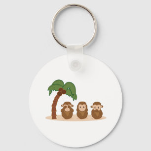 Three little monkeys - drei Spielhöschen Schlüsselanhänger