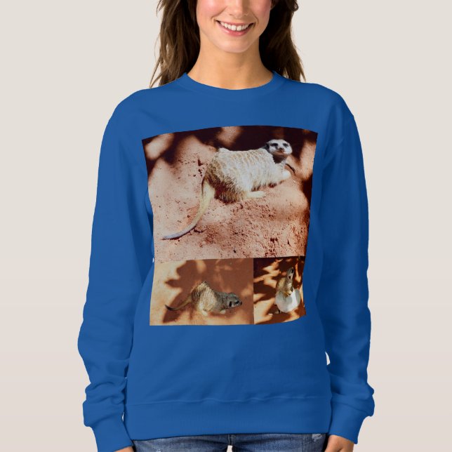 Three Meerkats Collage, Sweatshirt (Vorderseite)