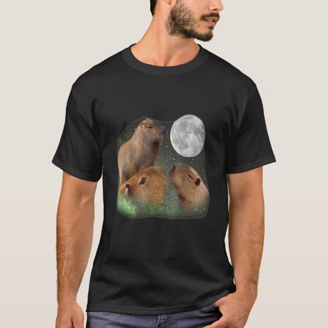 Three Moon Capybaras T-Shirt (Vorderseite)