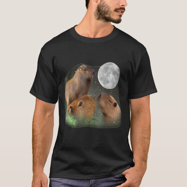 Three Moon Capybaras T-Shirt (Vorderseite)