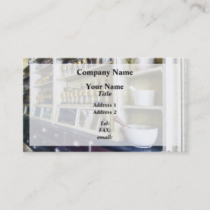 Three Mortar und Pestles in Pharmacy Visitenkarte