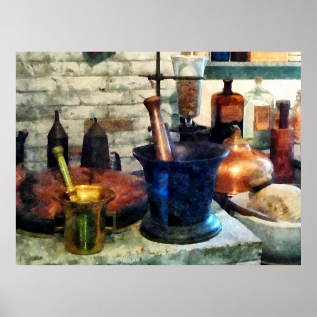 Three Mortar und Pestles Poster (Vorne)