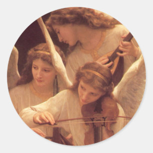 Three Musical Angels Christmas Sticker