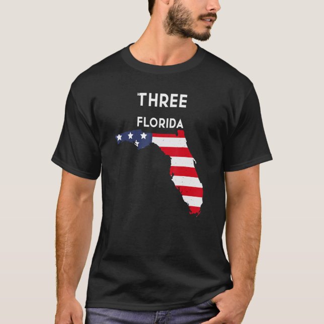 Three Oaks Florida USA State America Travel Florid T-Shirt (Vorderseite)