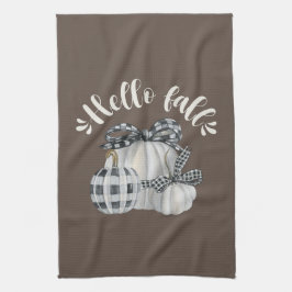 Three Pumpkin Hello Fall Geschirrtuch