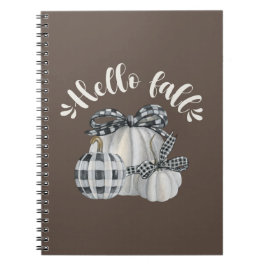 Three Pumpkin Hello Fall Notizblock