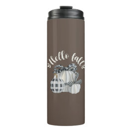 Three Pumpkin Hello Fall Thermosbecher