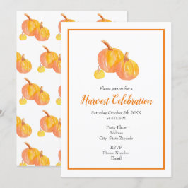 'Three Pumpkins' Einladung