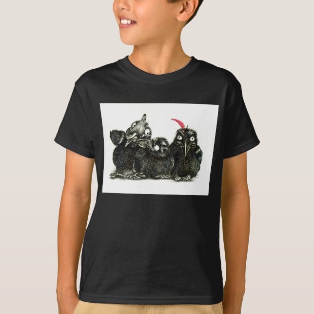Three Ravens - Crows T-Shirt (Vorderseite)