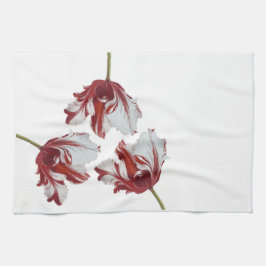 Three Red Tulips Geschirrtuch
