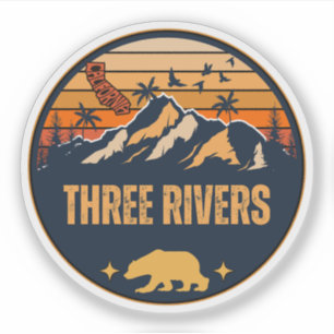 Three Rivers, Kalifornien Aufkleber