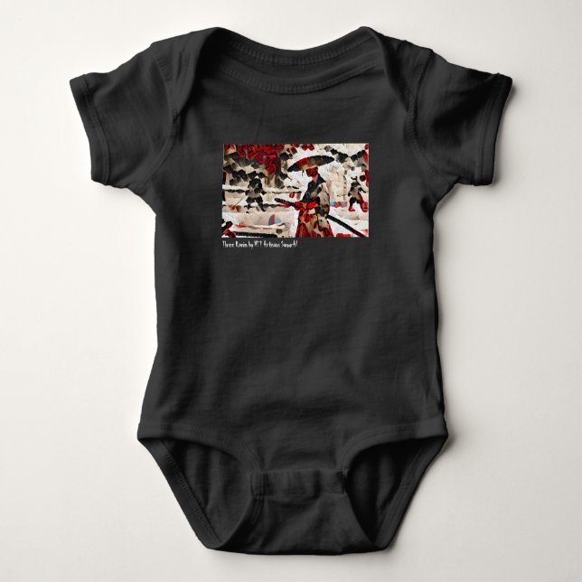 Three Ronin - Artist - NFT Artisans SamurAI Baby B Baby Strampler (Vorderseite)