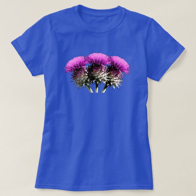 Three Scottish Thistles T-Shirt (Design vorne)