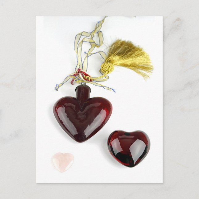 Three Shiny Hearts Postkarte (Vorderseite)