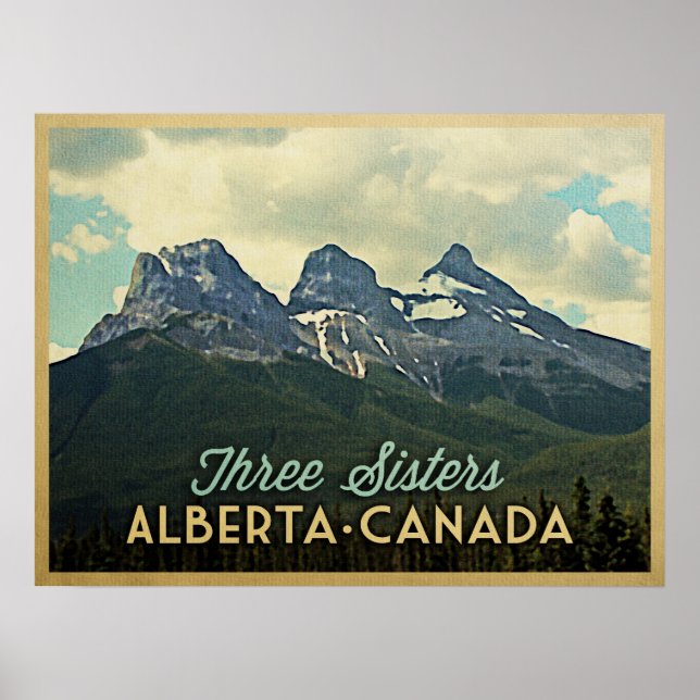 Three Sisters Alberta Canada Poster (Vorne)