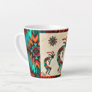 Three Southwest Kokopelli Latte Tasse