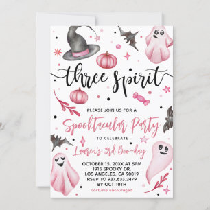 Three Spirit Spooky Halloween Geburtstag Einladung