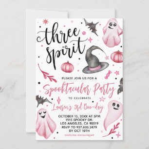 Three Spirit Spooky Halloween Geburtstag Einladung