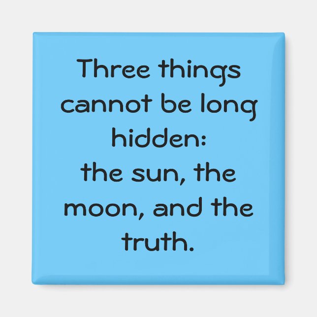 "Three Things" Magnet (Vorne)
